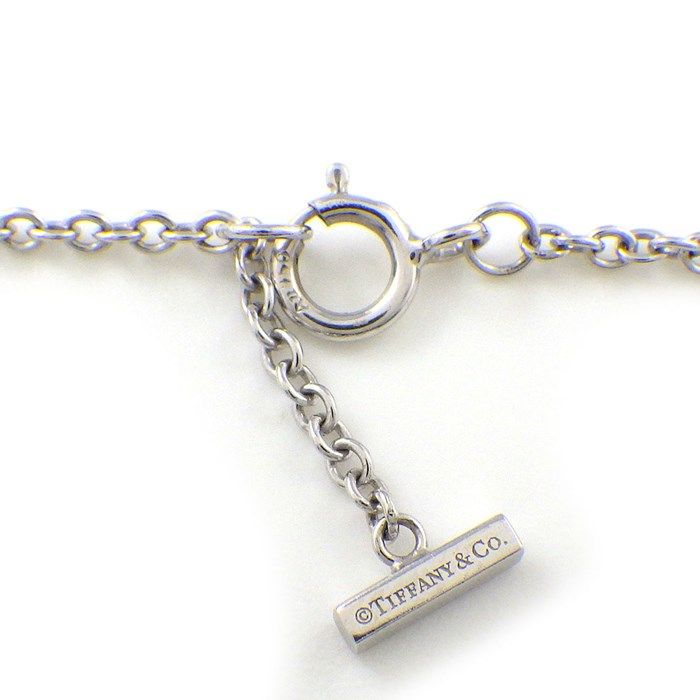 Tiffany & Co. T Smile Bracelet with Pink Sapphire in 18K White Gold