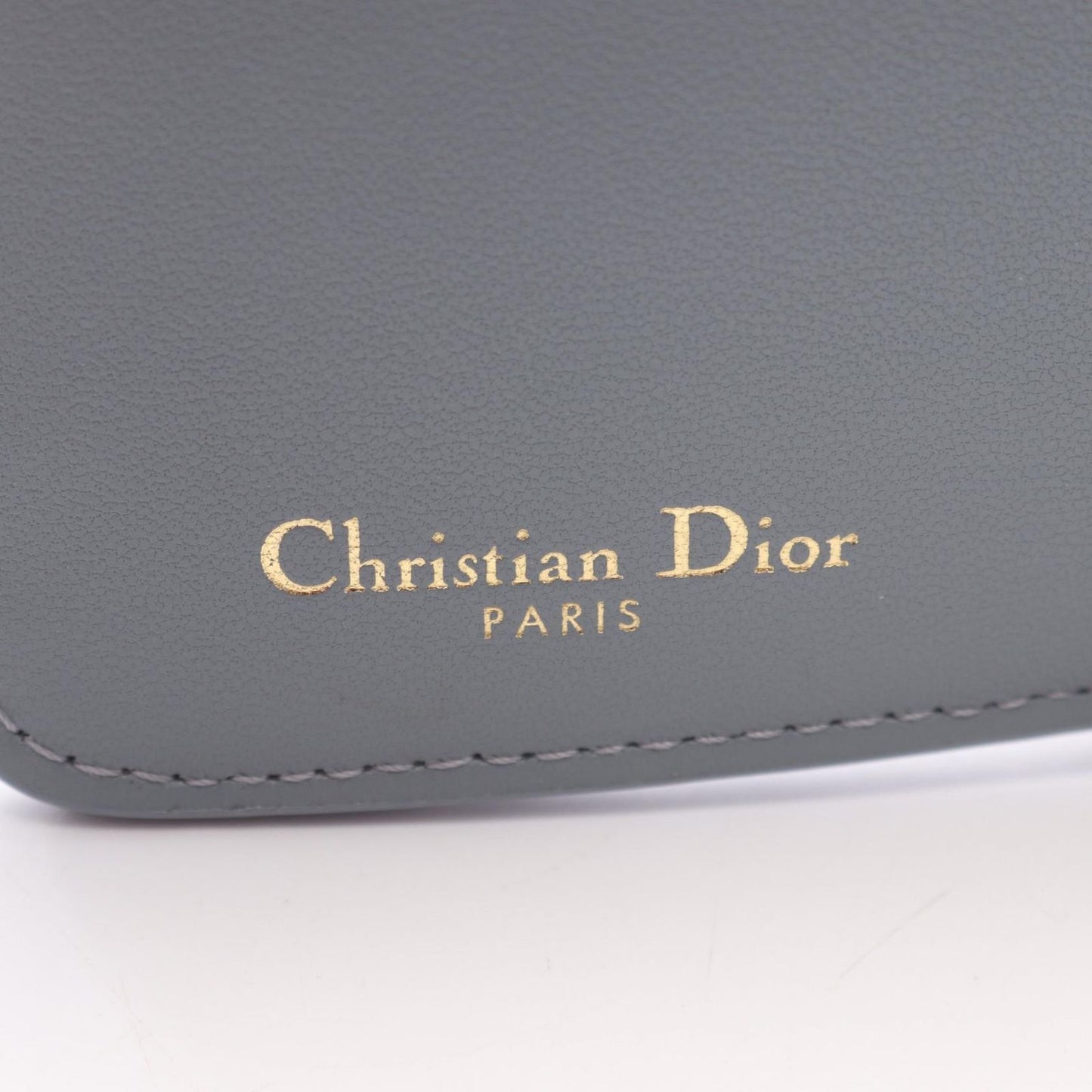 Dior Caro Scarlet Wallet - Exquisite Blue Grey Leather