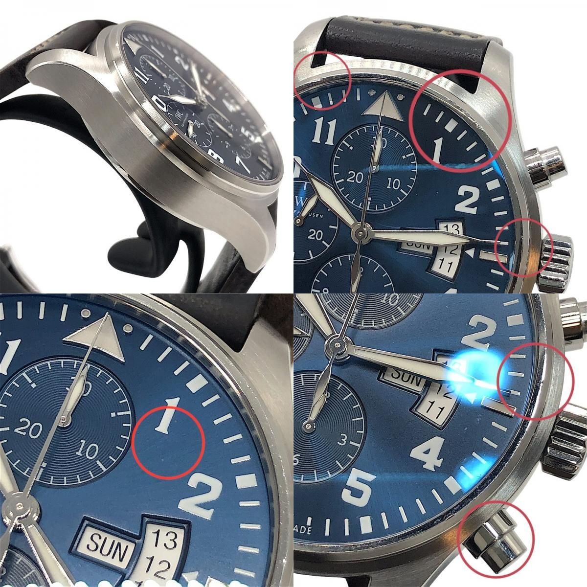 IWC Pilot's Watch Chronograph Petit Prince IW377706 - Blue & Silver
