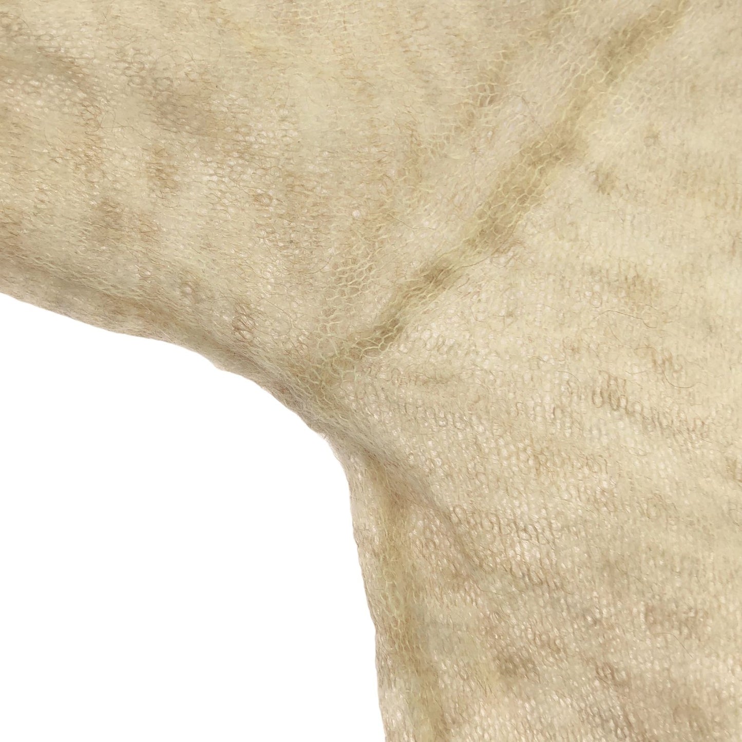 AURALEE Kid Mohair Sheer Knit Boat Neck in Beige - Exquisite Craftsmanship