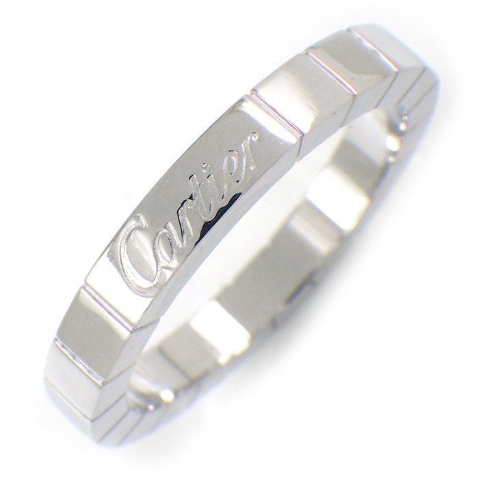 Cartier Laniere Ring in K18 White Gold - Size 15 / #55