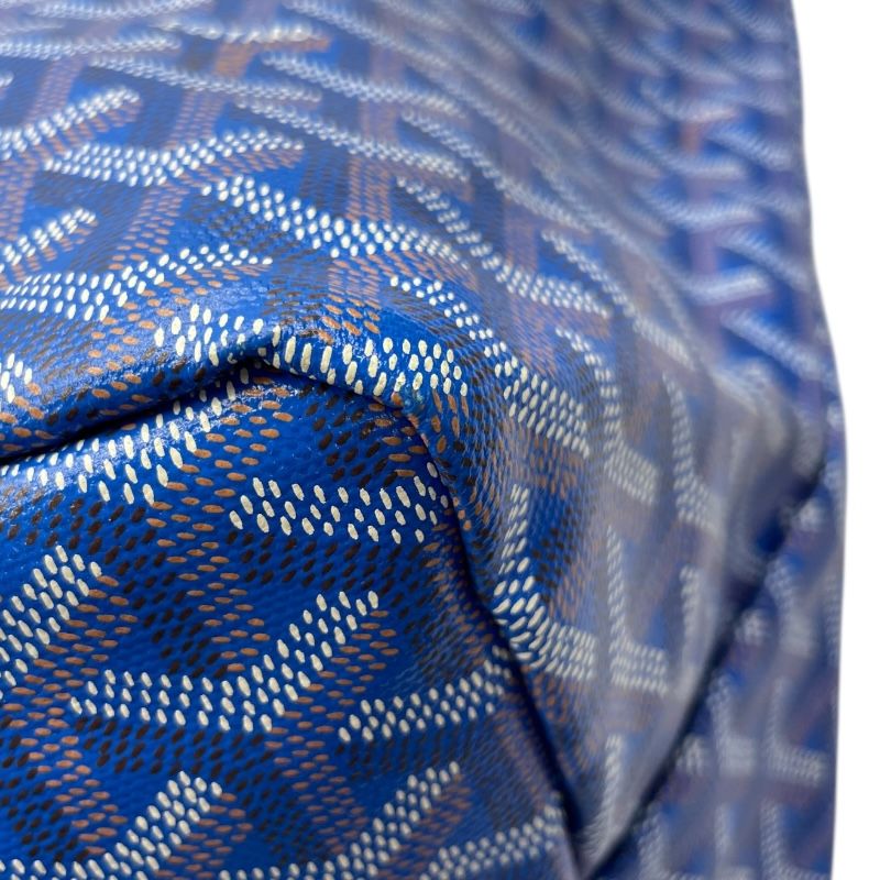 GOYARD Saint Louis GM Blue Coated Canvas Tote Bag - Exquisite Luxury