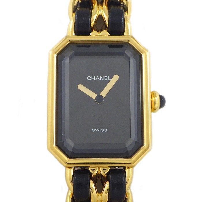 Chanel Premiere L H0001 Octagonal Black Dial Quartz Watch