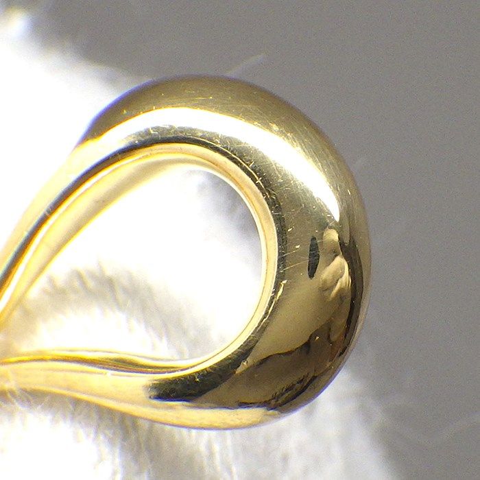 Tiffany & Co. Open Teardrop Necklace in K18 Yellow Gold