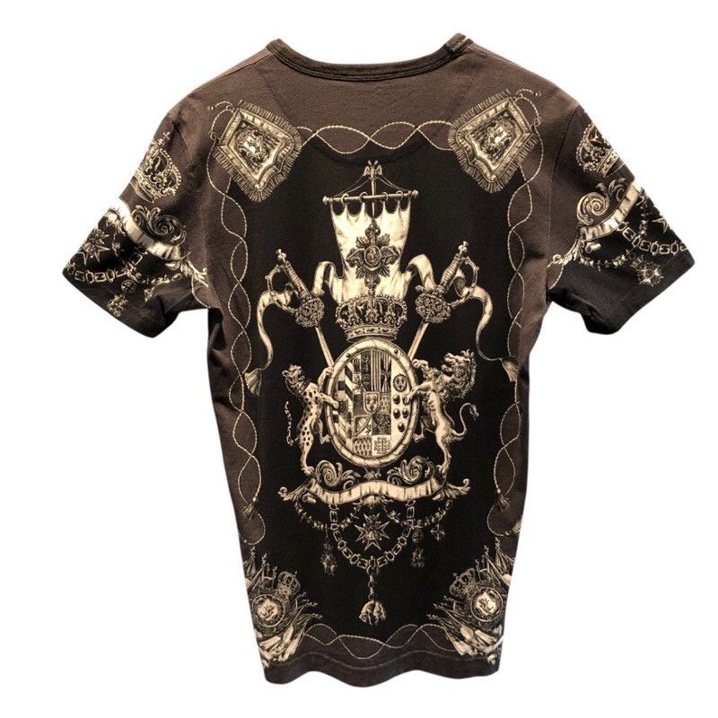 Dolce & Gabbana Cotton Graphic Print T-Shirt - Size 48