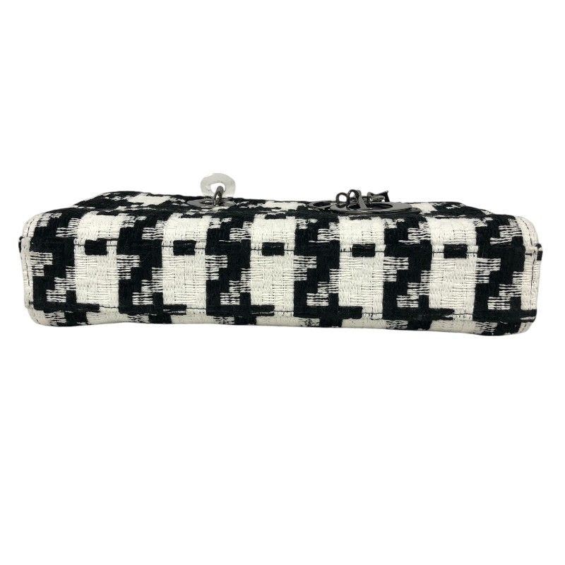 Christian Dior Lady D-Joy Medium Handbag in Black/White Tweed