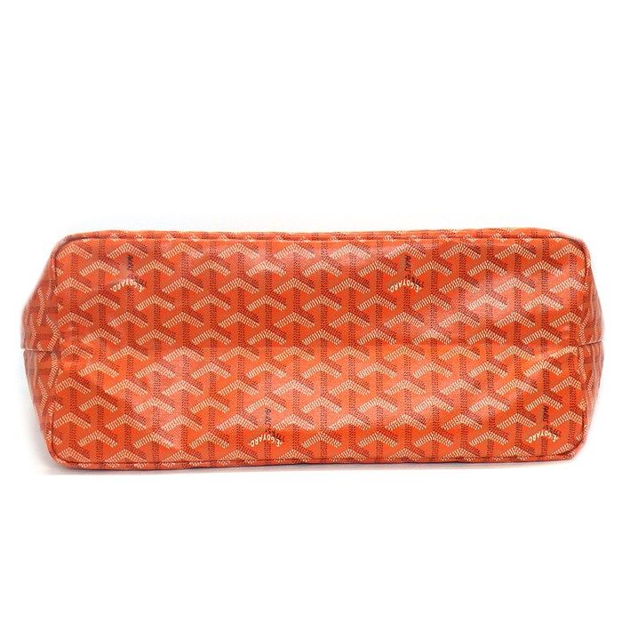 Goyard Saint Louis PM Tote Bag in Orange Goyardine Canvas