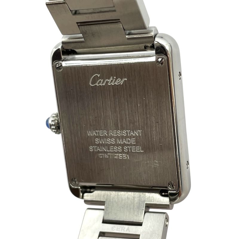Cartier Tank Solo SM W5200013 White SS Quartz Ladies Watch