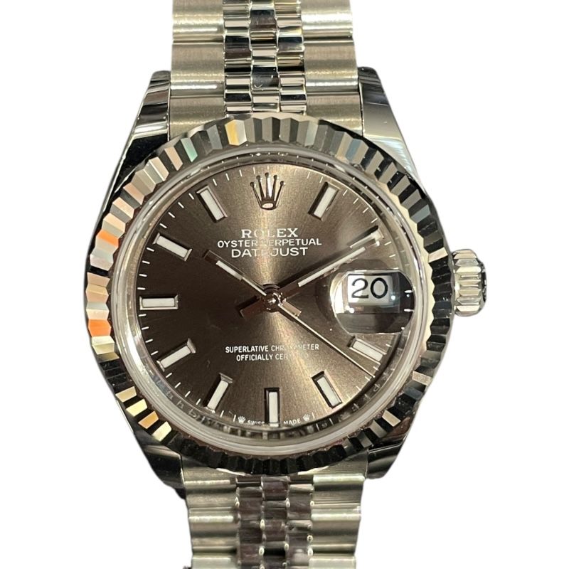 ROLEX Datejust 28 Slate Dial - Stainless Steel & White Gold - Ladies Watch