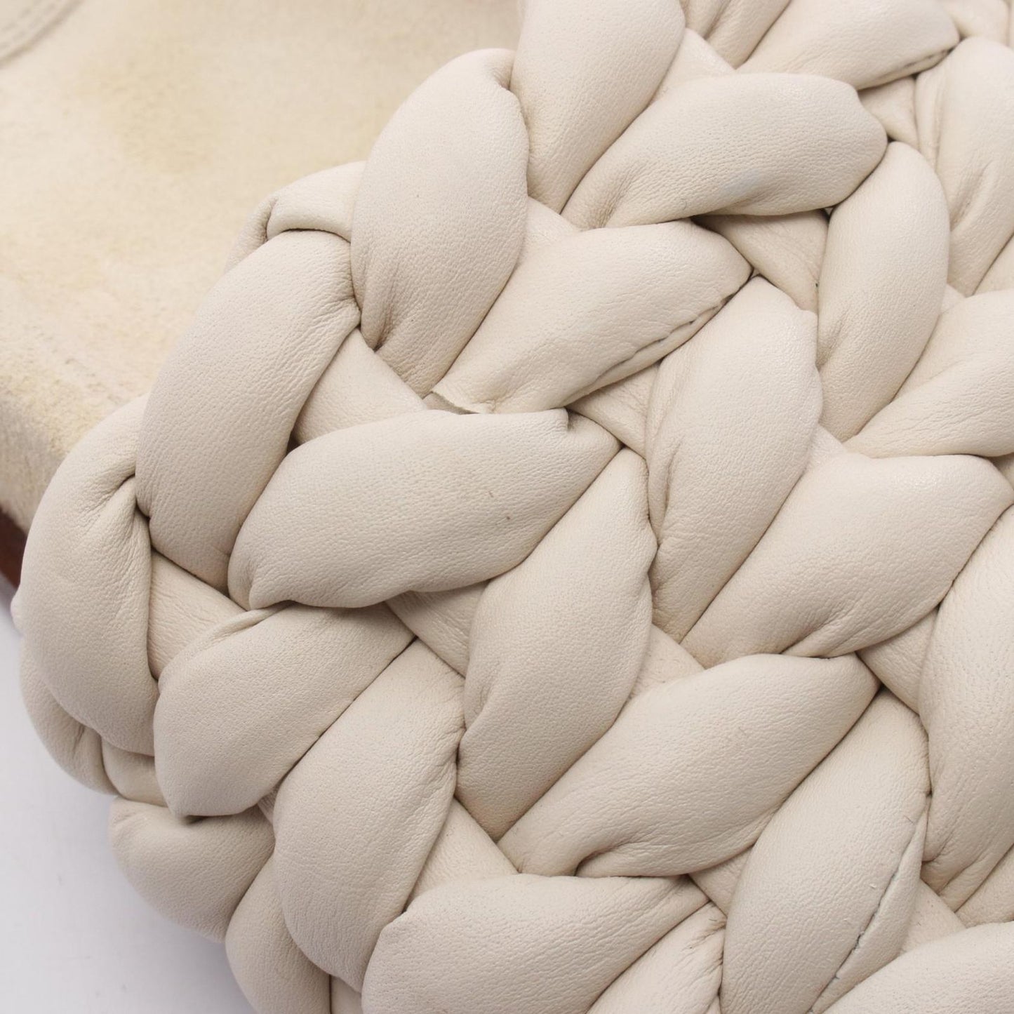 Chloe Woven Leather Sandals - Elegant Ivory Design