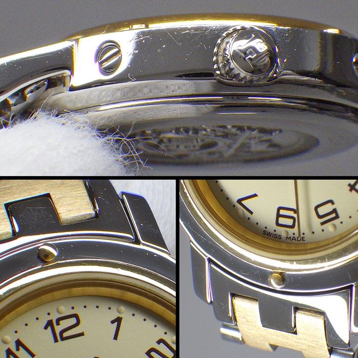 HERMES Clipper CL4.220 Quartz Watch with Ivory Dial - Exquisite Craftsmanship