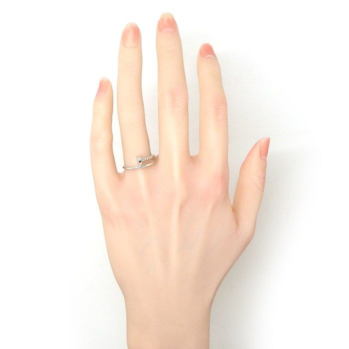 Cartier Juste un Clou Ring in K18 White Gold - Size 11