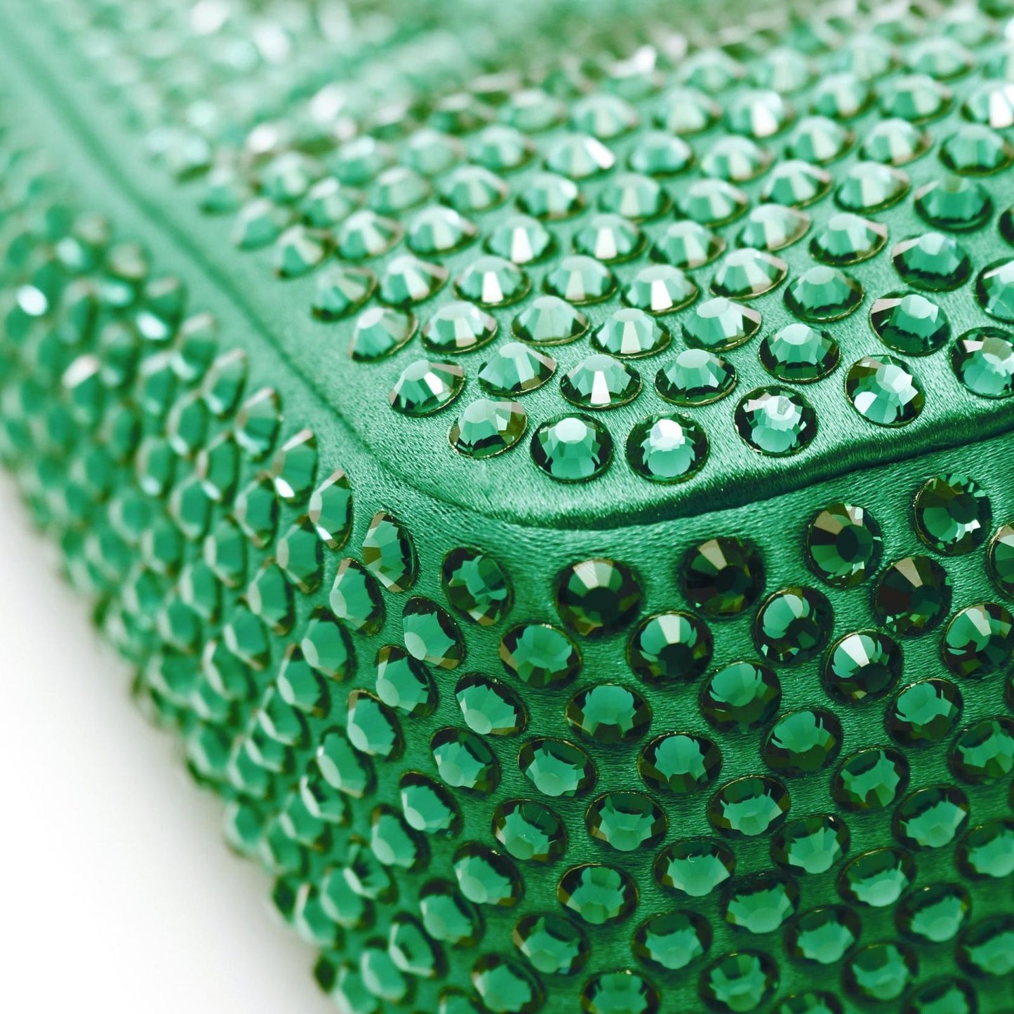 PRADA Re-Edition 2AWL CRYSTAL Handbag in Green Fabric