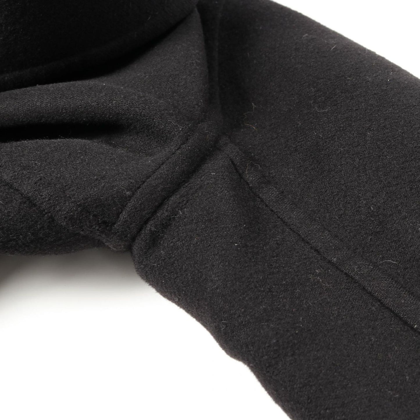 CELINE Black Cashmere Crombie Coat - Timeless Elegance