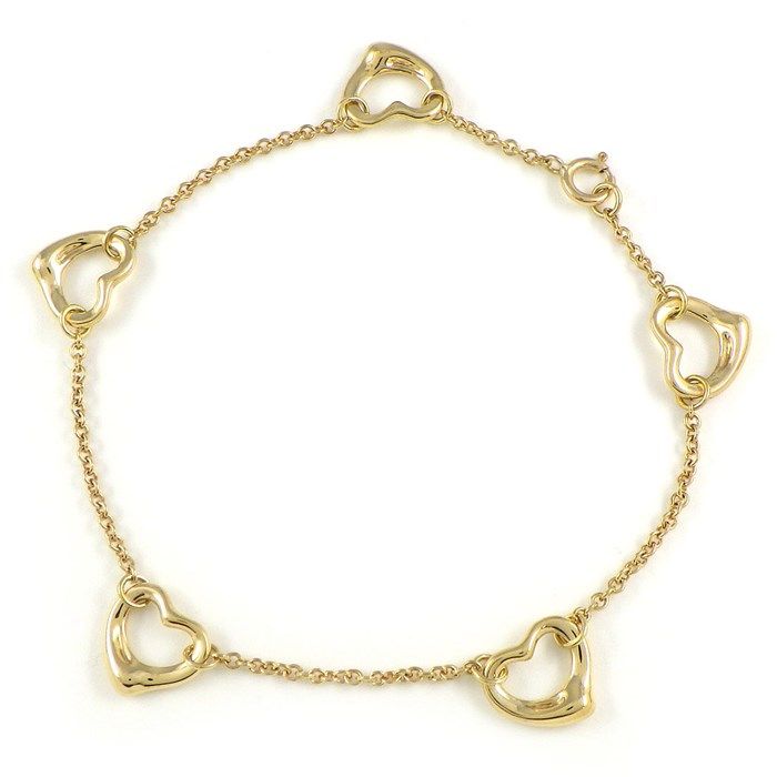 Tiffany & Co. Open Heart Bracelet in K18 Yellow Gold - Exquisite Craftsmanship
