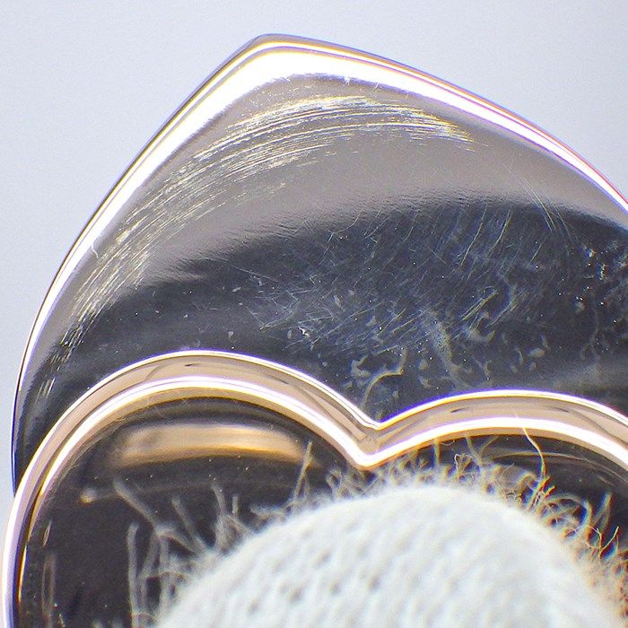 Cartier Heart Charm Pendant in K18 Pink & White Gold