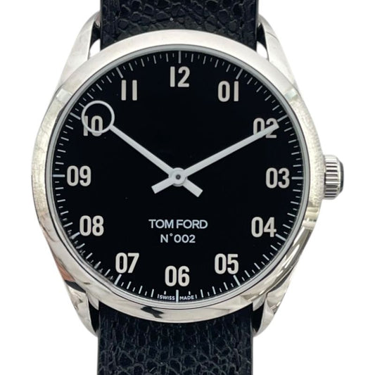 TOM FORD N.002 Black SS Quartz Men's Watch - Timeless Elegance