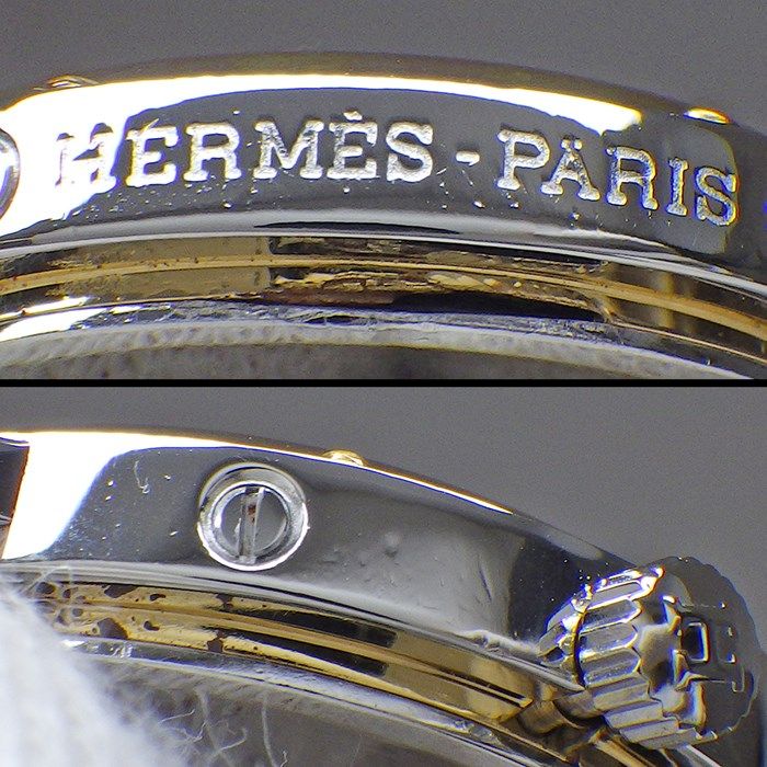 HERMES Clipper Date White Dial Quartz Watch - Exquisite Craftsmanship