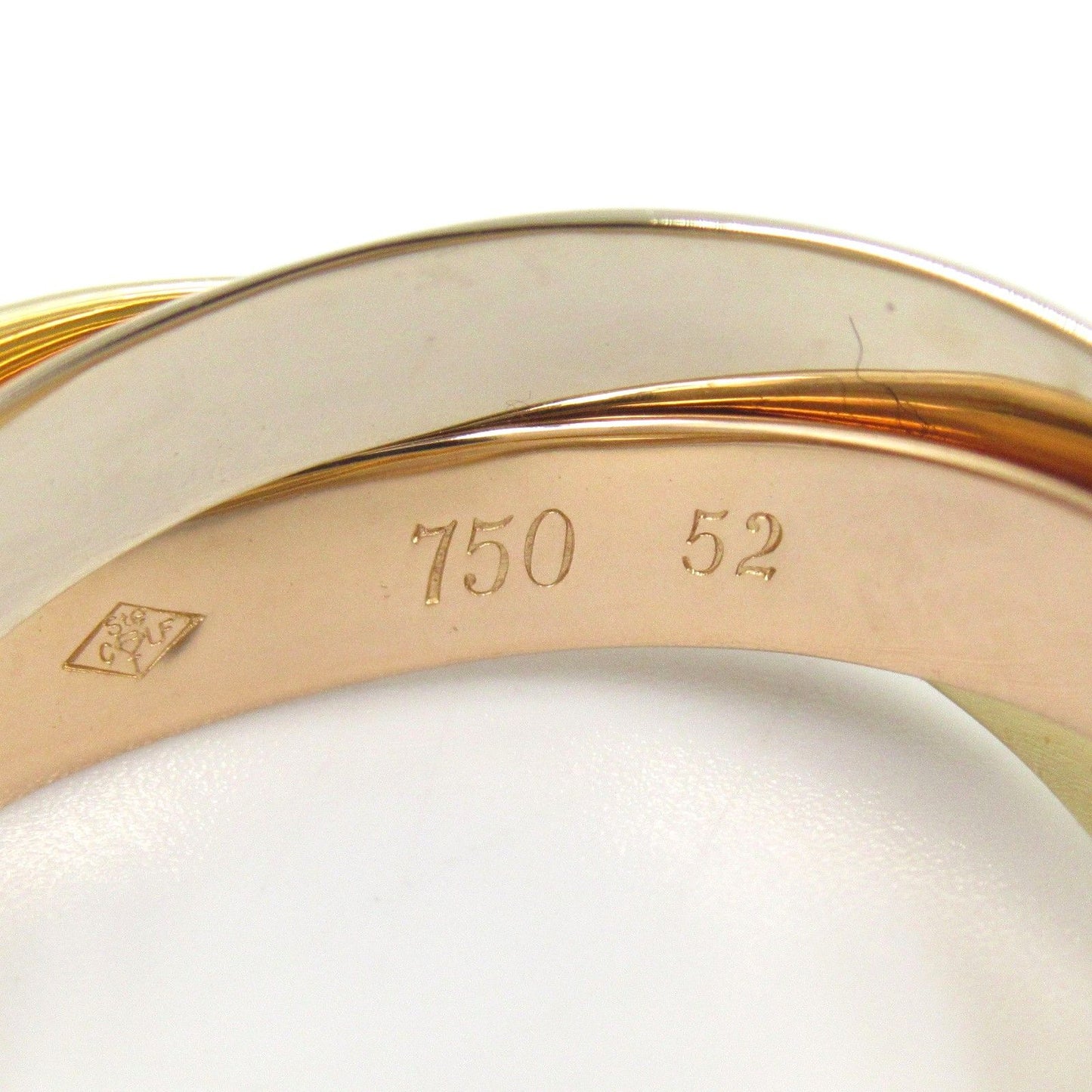 Cartier Trinity Ring in K18 Yellow, White & Pink Gold - Unisex