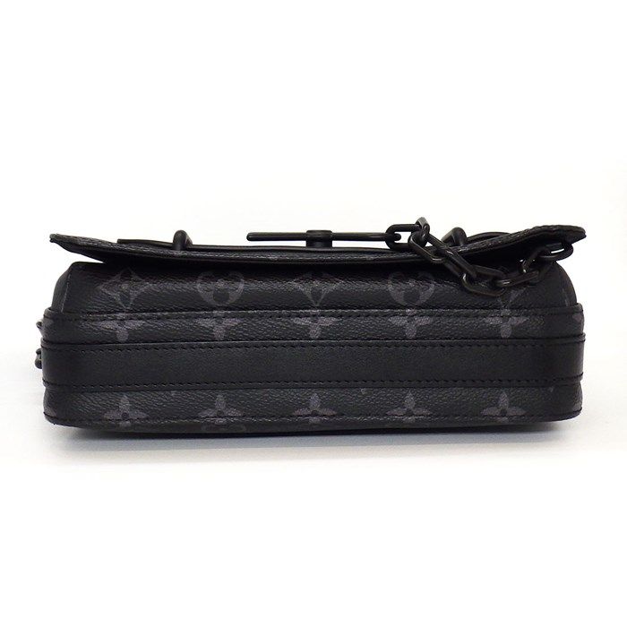 Louis Vuitton Steamer M45585 Black Monogram Eclipse Shoulder Bag