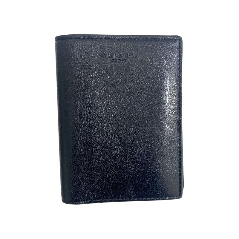 Saint Laurent Black Leather Card Case - Timeless Elegance