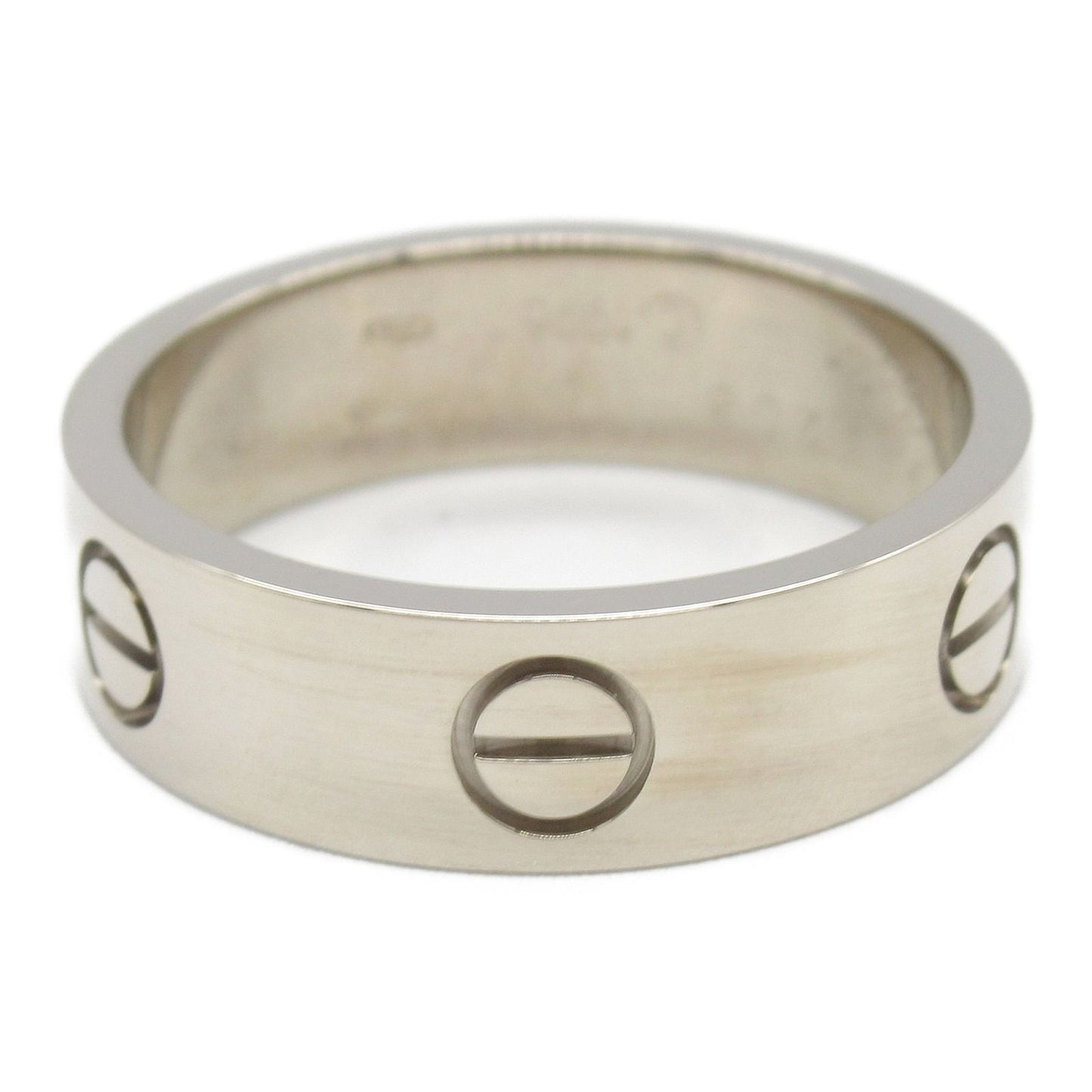 CARTIER Love Ring in K18 White Gold - Timeless Elegance