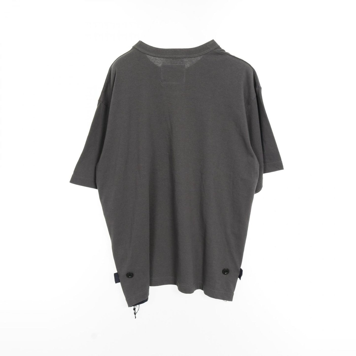 Sacai Cotton T-Shirt - Timeless Gray Elegance for Men
