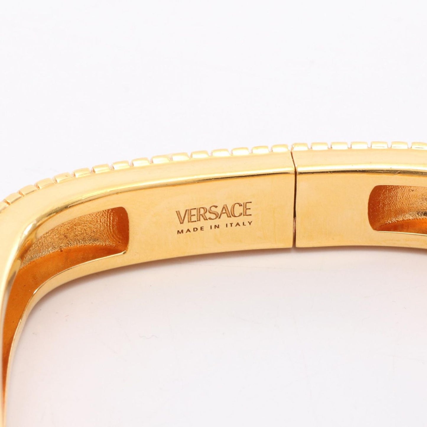 Versace Delos Gold-Plated Bangle Bracelet - Exquisite Elegance