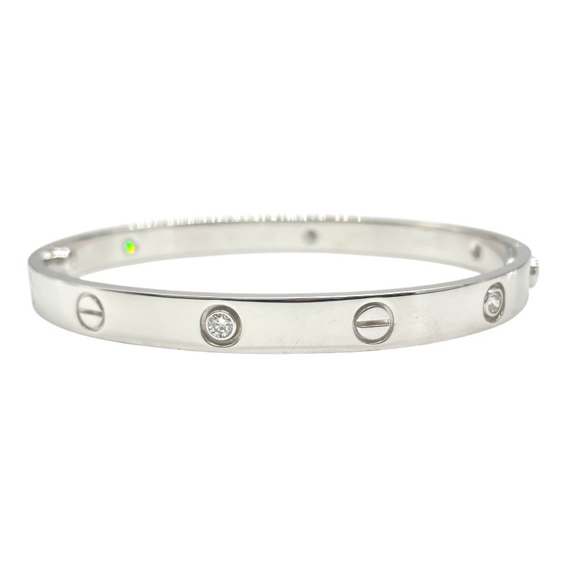 Cartier Love Bracelet 6PD in 750WG with Diamonds - Exquisite Luxury