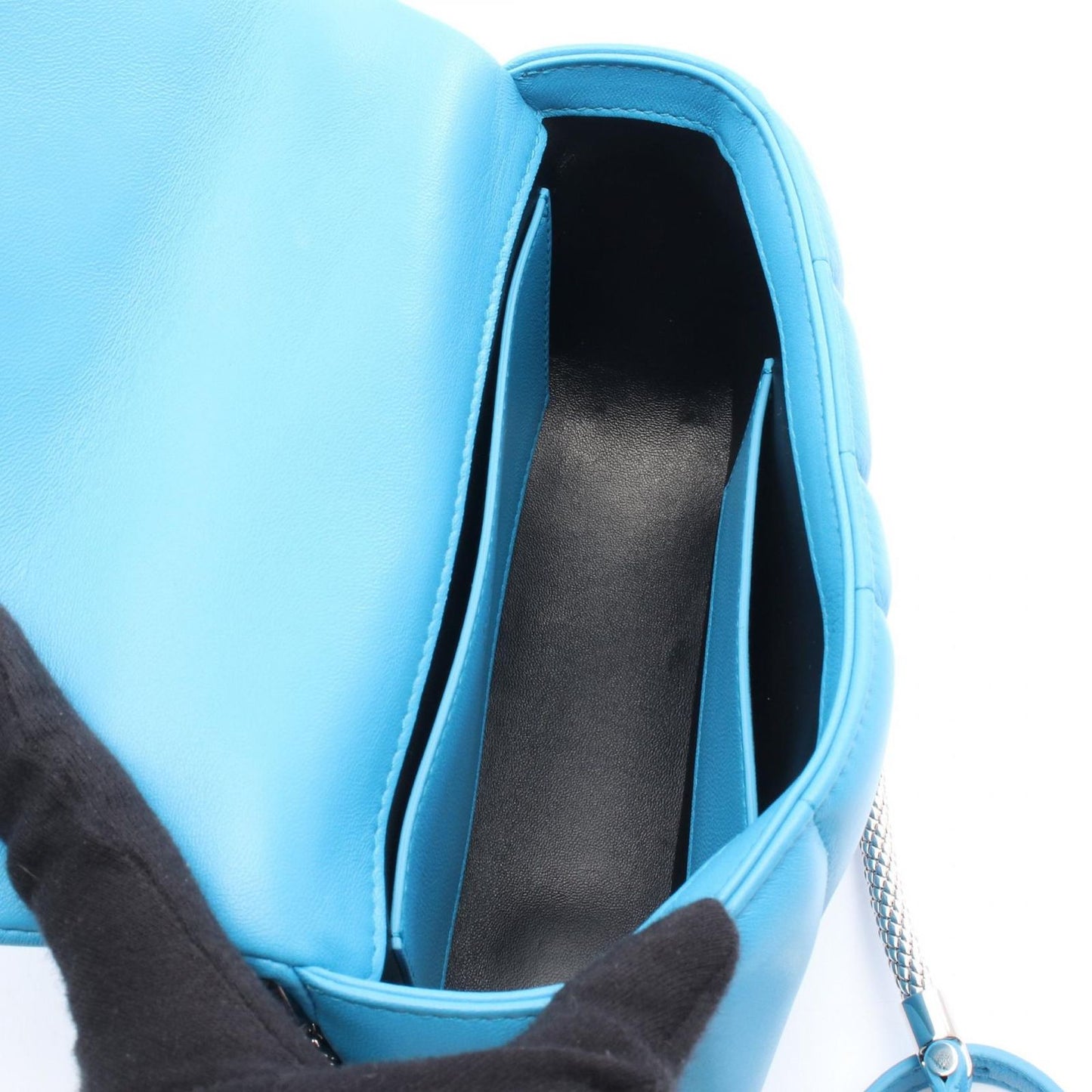 BVLGARI × AMBUSH Serpenti Blue Leather Waist Bag - Exclusive Design