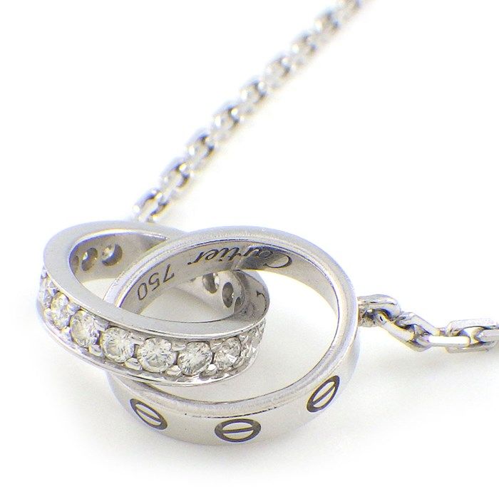 Cartier Love Necklace B7013700 with 0.22ct Diamonds in K18WG