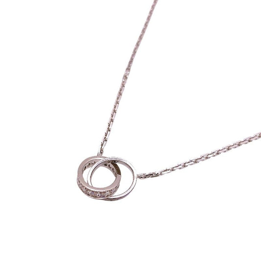 Cartier Baby Love Necklace K18WG with Diamonds - Exquisite Elegance