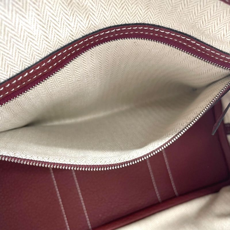 HERMES Garden Party TPM Handbag in Rouge Ash - Exquisite Craftsmanship