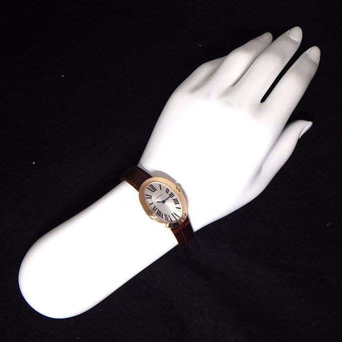 Cartier Baignoire SM W8000007 Oval Watch in 18K Pink Gold