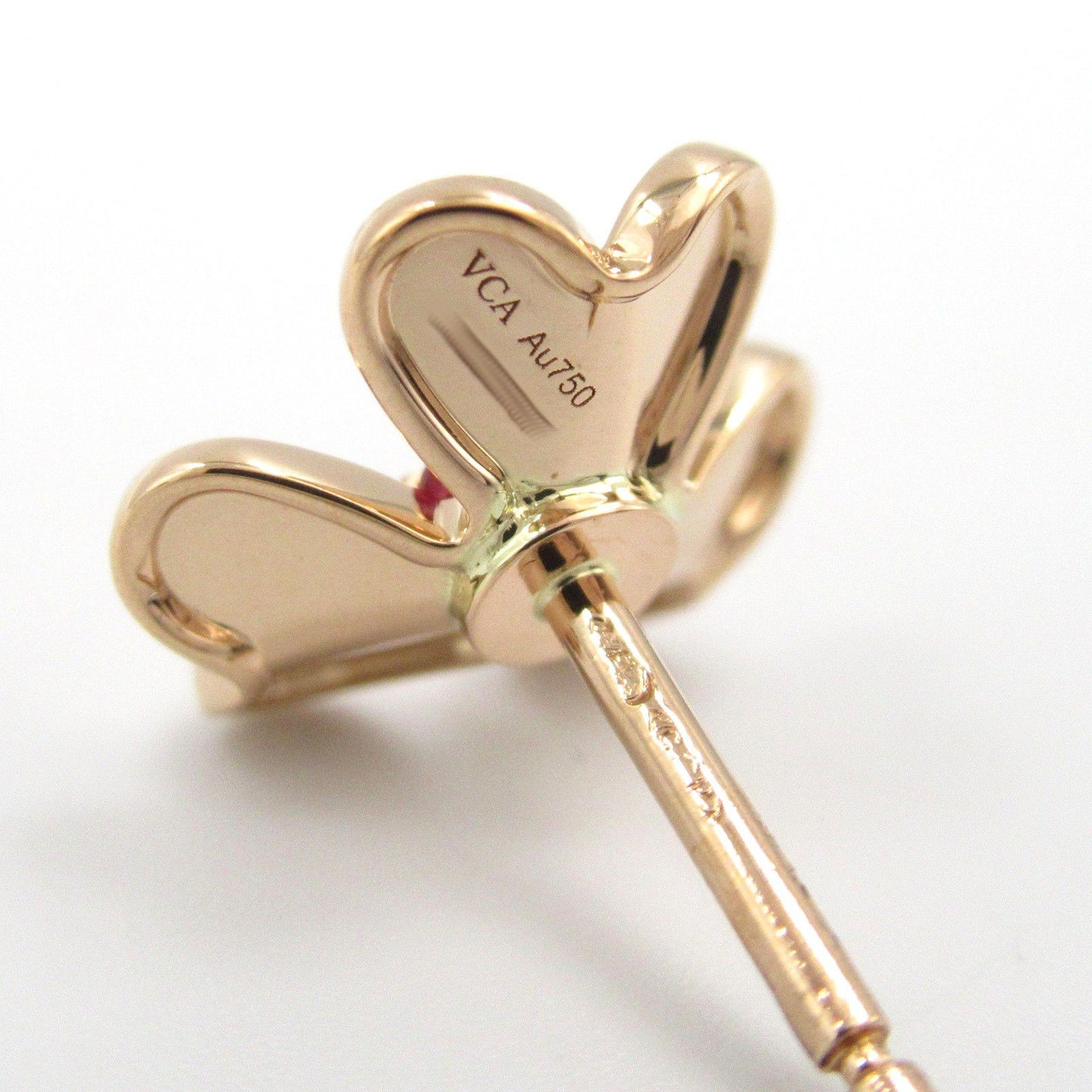 Van Cleef & Arpels Frivole Mini Ruby Earrings in 18K Pink Gold