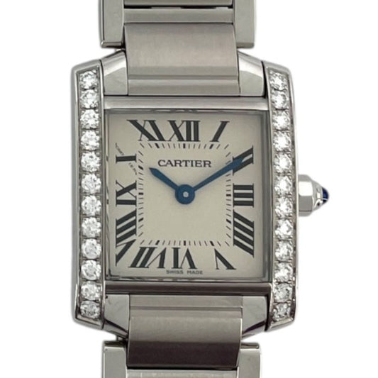 Cartier Tank Française SM W4TA0008 - Exquisite White Quartz Watch