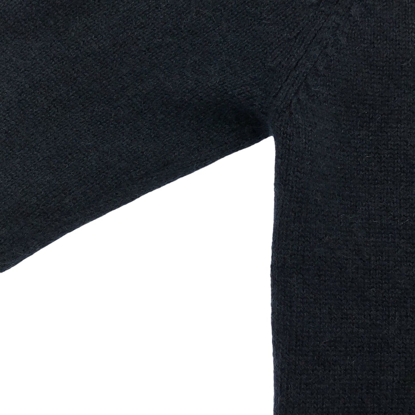 HERMES Navy Multi-Color Cashmere V-Neck Cardigan - Size S