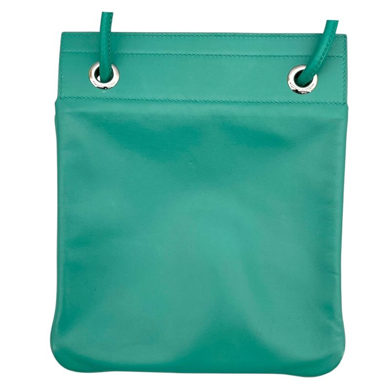 HERMES Aline Mini Shoulder Bag in Vert Veron with Silver Hardware