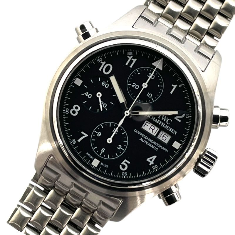 IWC Doppelchronograph IW371319 Black Stainless Steel Men's Watch