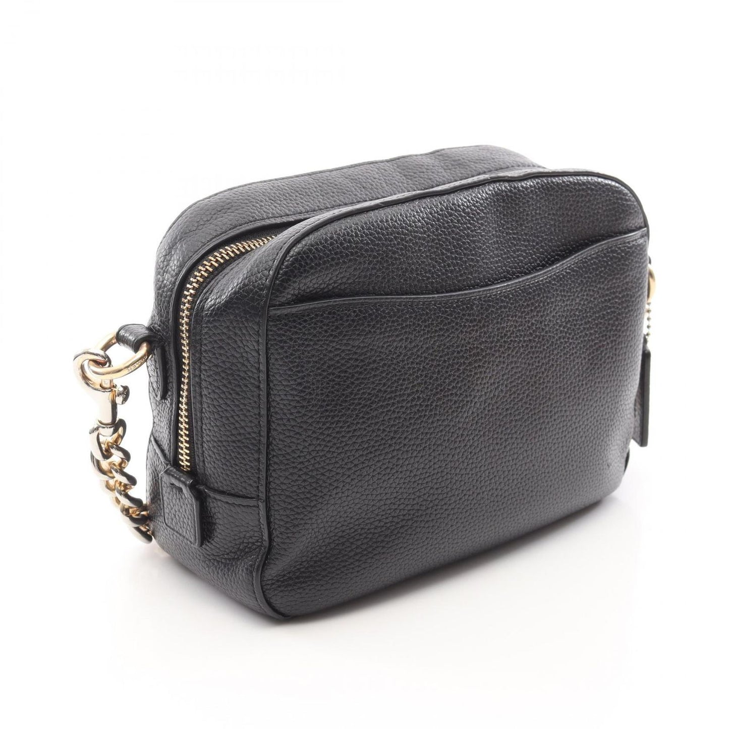 COACH Black Leather Fringe Camera Shoulder Bag - Timeless Elegance