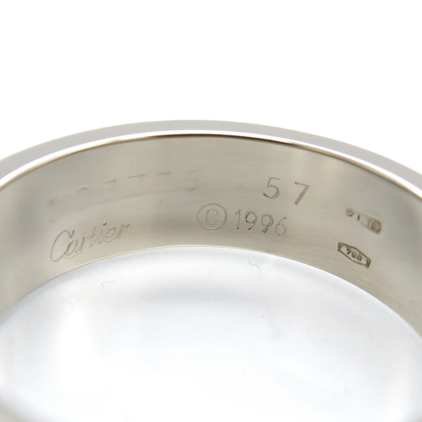 Cartier Love Ring in K18 White Gold - Timeless Elegance