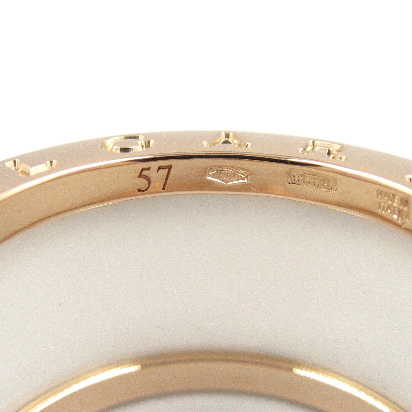 BVLGARI B-zero1 Ring in K18PG and Ceramic - Timeless Elegance