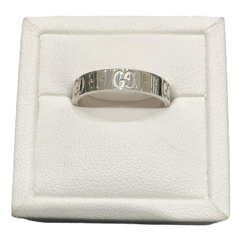 GUCCI Icon Ring in K18 White Gold - Timeless Elegance