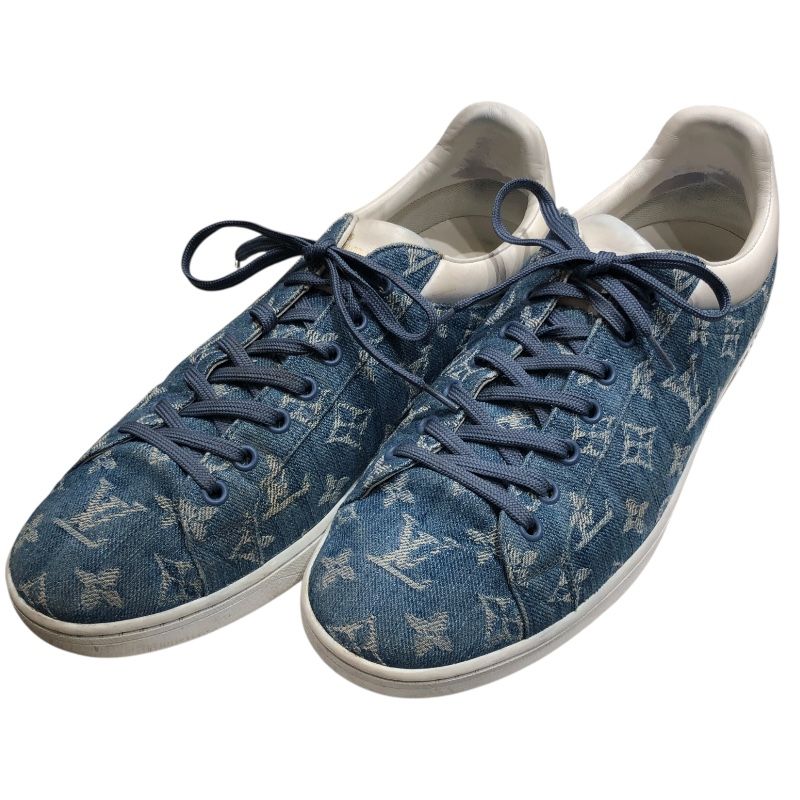 Louis Vuitton Luxembourg Line Low-Cut Sneakers in Blue - Size 8.5