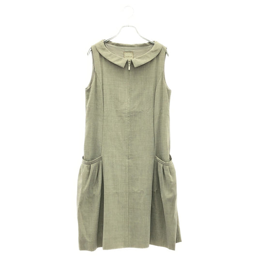 DaisyLin Light Grey Wool Dress - Timeless Elegance
