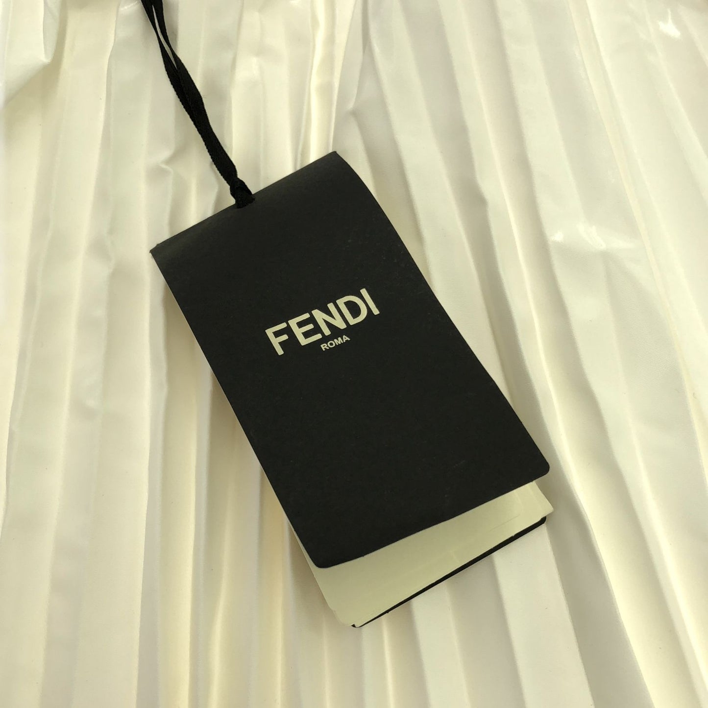 FENDI White Polyester Skirt - Elegant Design, Size EU 42