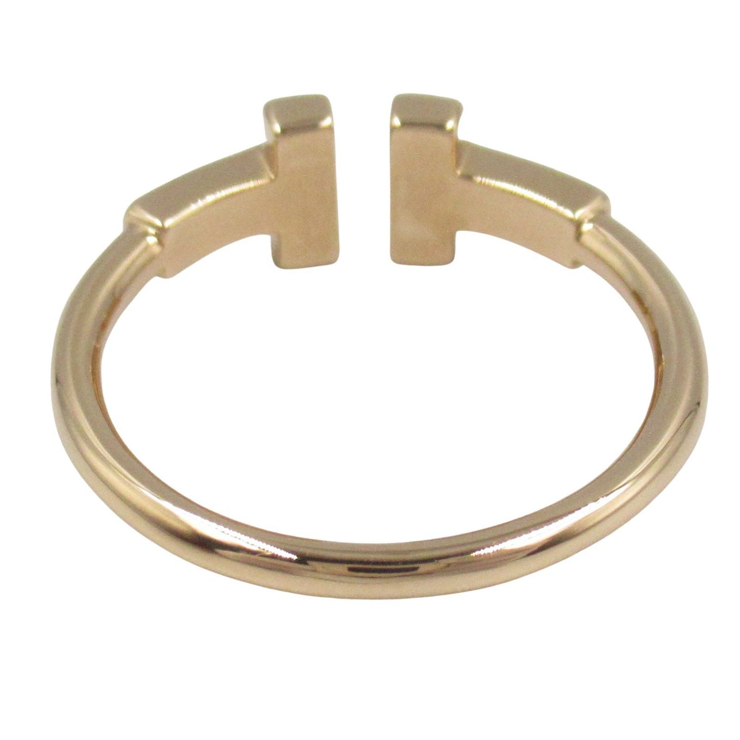 TIFFANY & CO T Wire Diamond Ring in 18K Pink Gold - Size 9