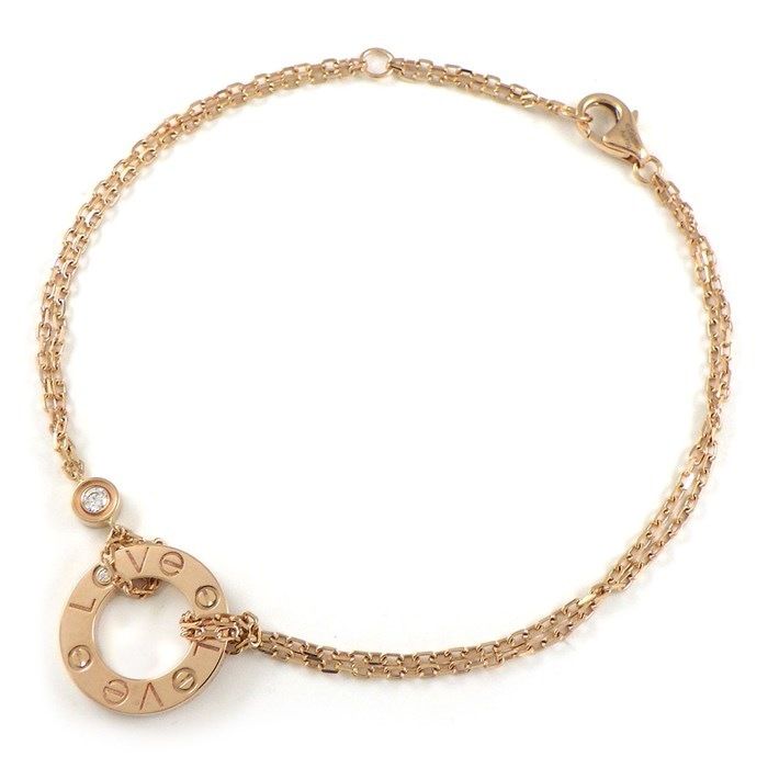 Cartier Love Bracelet B6063600 with Diamonds in K18 Pink Gold