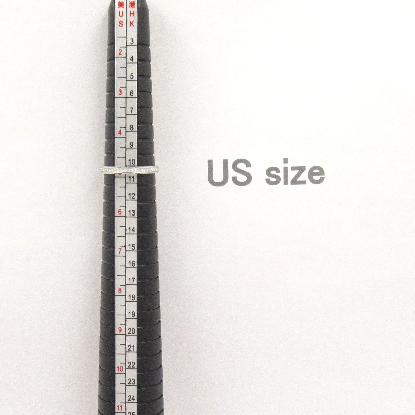 Cartier Love Full Eternity Diamond Ring in Platinum - Size 8.5