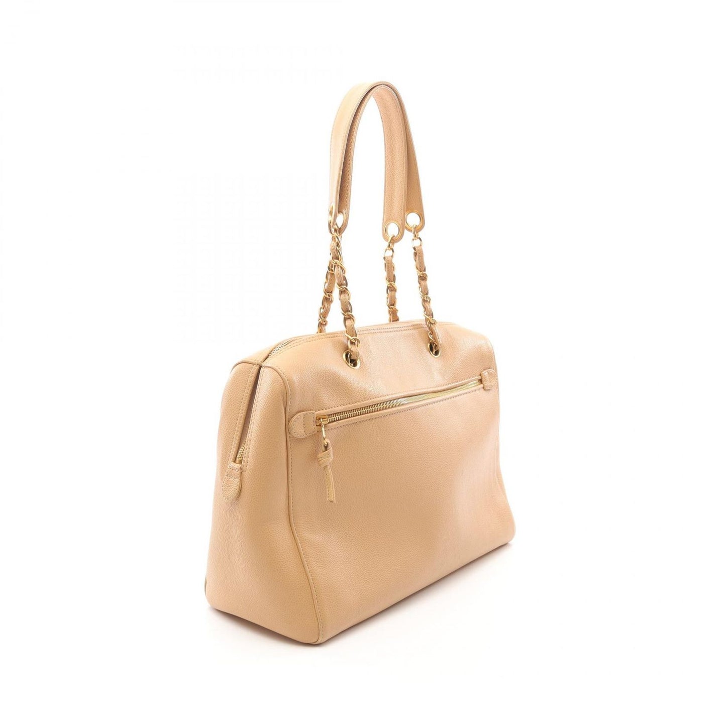 CHANEL Coco Mark Tote Bag in Beige Calfskin - Timeless Elegance